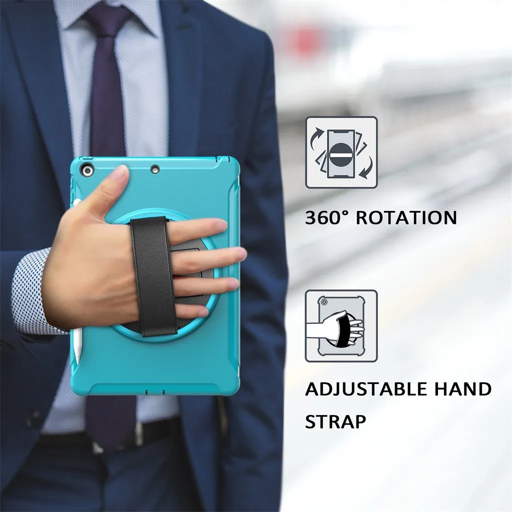 Новый бренд класса люкс для IPad 10 2 дюйма 2019 3-слойный сверхмощный вращающийся на 360