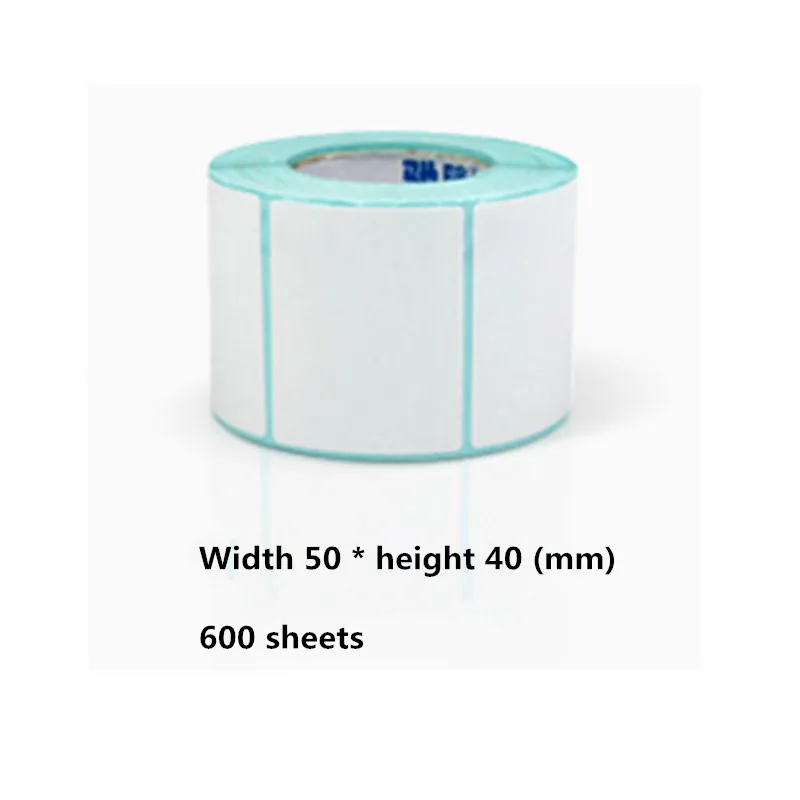 

50*40 мм * 600 листов/рулон, термопринтер, цена продукта, штрих-код, наклейка, этикетка водонепроницаемая