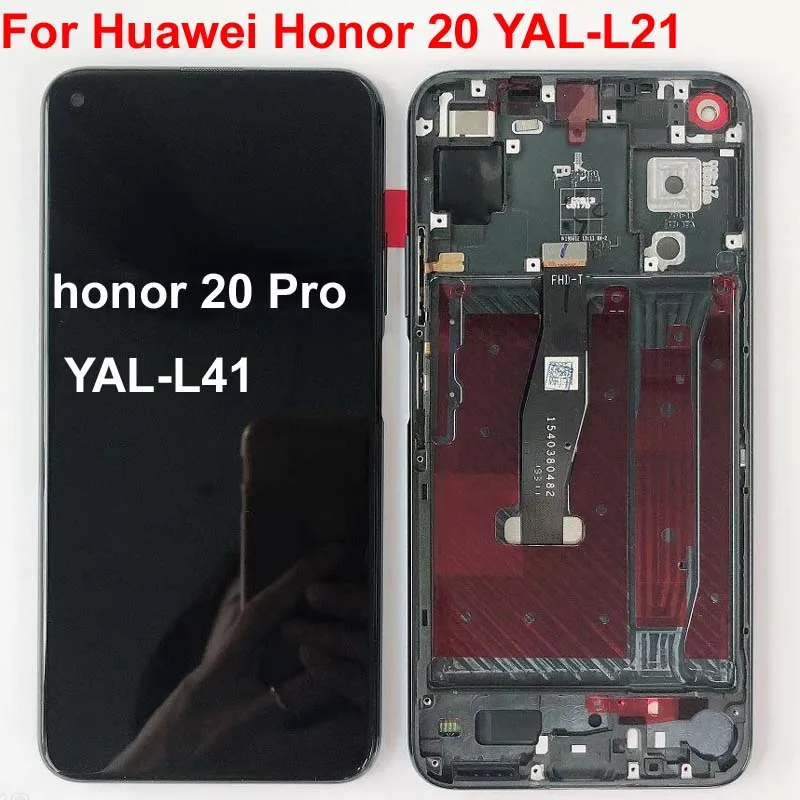ЖК-дисплей 6,26 для huawei honor 20 honor 20 YAL-L21 YAL-L41 YAL-AL10 ЖК-дисплей Дисплей кодирующий преобразователь сенсорного экрана в сборе+ рамка