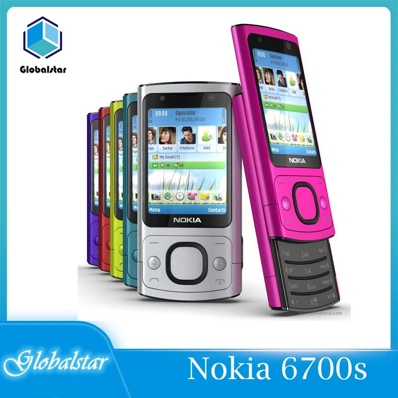 Nokia 6700 s Восстановленный Оригинальный S мобильный телефон Bluetooth FM JAVA 5 Мп 3G слайдер |