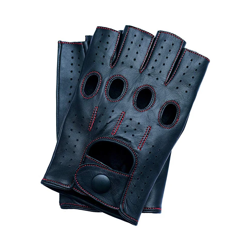 Мужские перчатки из натуральной кожи без подкладки 100% козья кожа для отдыха