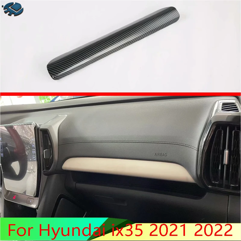 

Аксессуары для автомобилей Hyundai ix35 2021 2022 стильная центральная консоль из углеродного волокна интерьерная приборная панель вокруг отделки