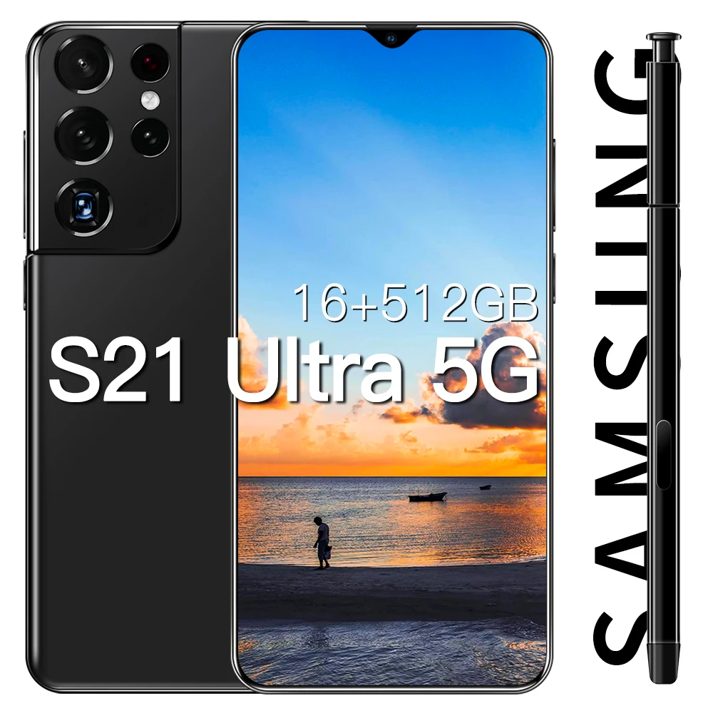 

S21 Ultra 5G Smartphone SANSUMG GALAX Newest 6.7Inch HD Screen S21 Ultra Mobile Phone Snapdragon888 Global Version Cellphone
