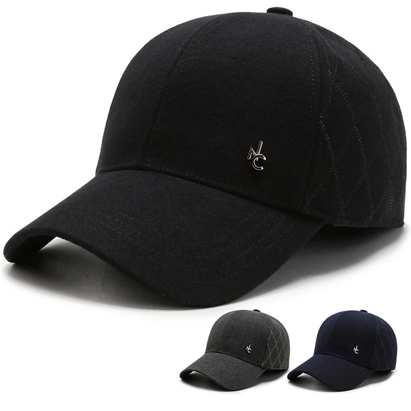 Новая зимняя мужская бейсболка шапка для папы шапка-Дальнобойщик теплая