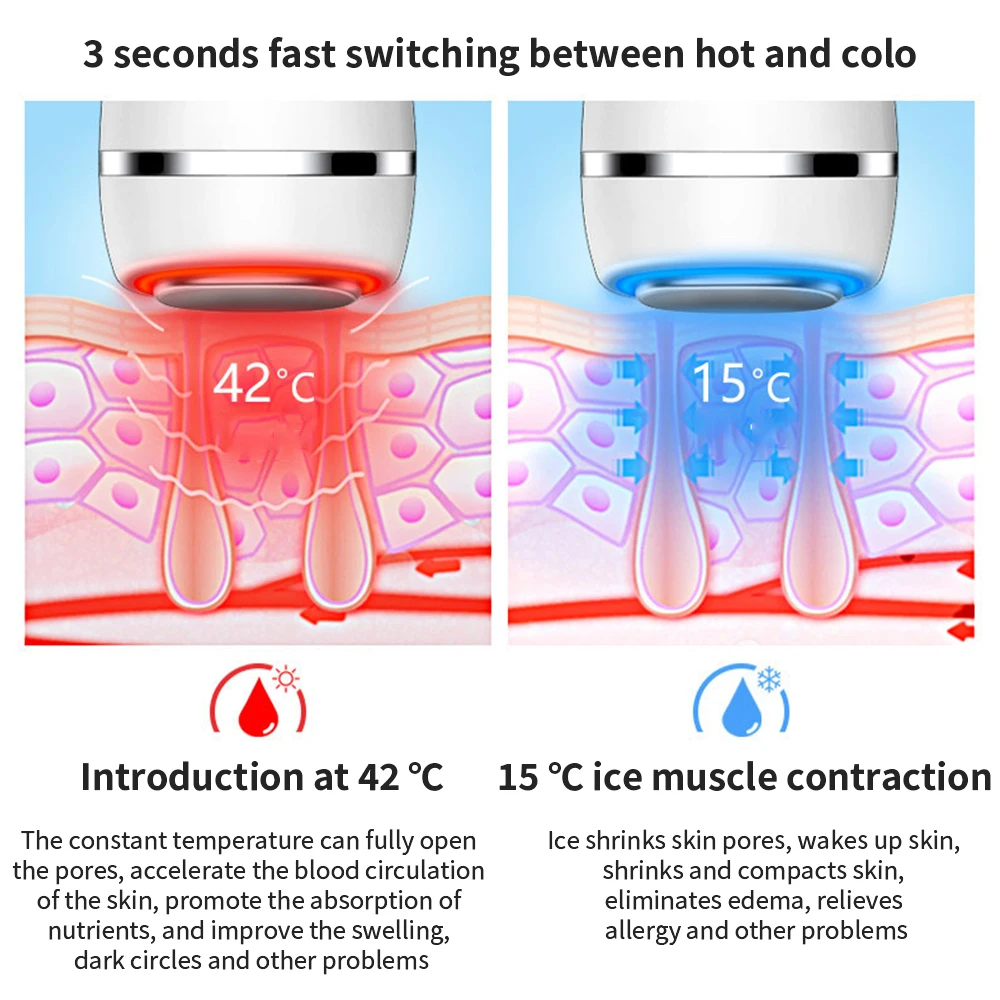 Kopen Elektrische Eye Massager Mesotherapie Huidverstrakking Verjonging Anti Aging Oogverzorging Koud En Warm Massager Gezicht Schoonheid Instrument