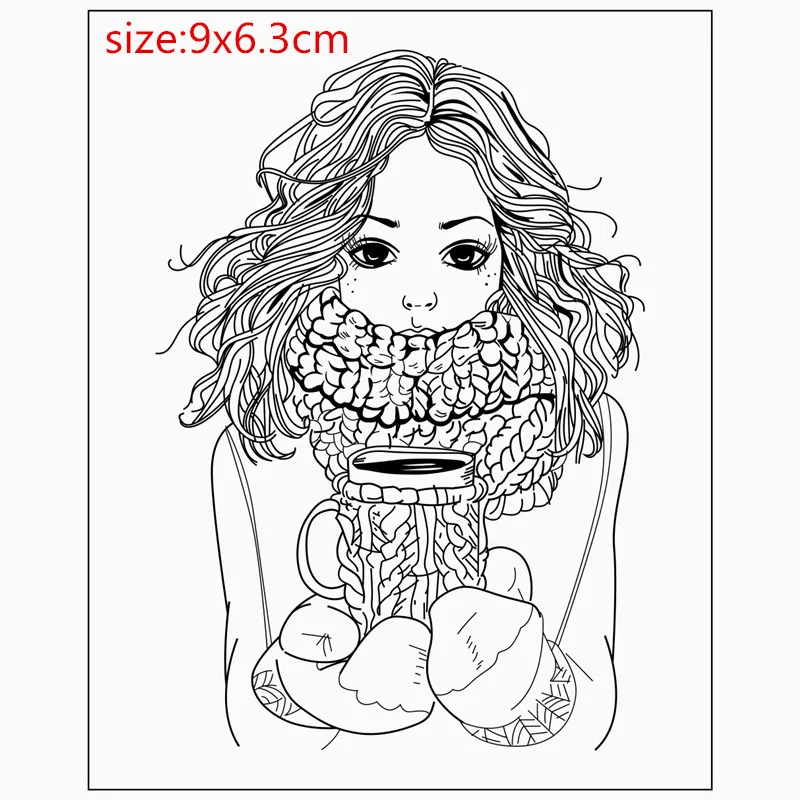 Rubber Silicone Clear Stamps for Scrapbooking Tampons Transparents Seal Background Stamp Card Making Diy girl | Канцтовары для