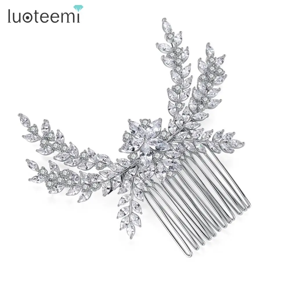 Элегантные женские аксессуары для волос LUOTEEMI с цветком роскошные модные