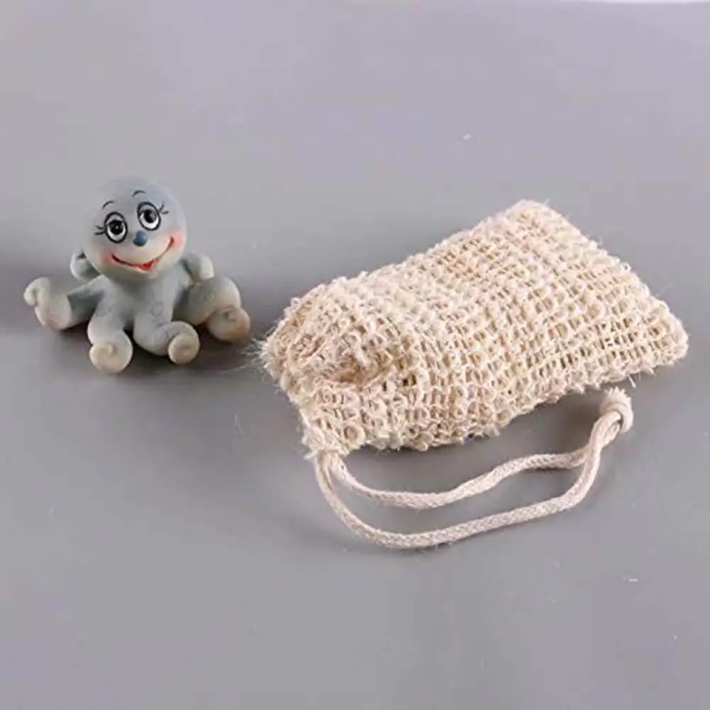 

5/10Pcs Ramie Exfoliator Bubble Blister Massage Mesh Drawstring Soap Foaming Bag For Shower Bath