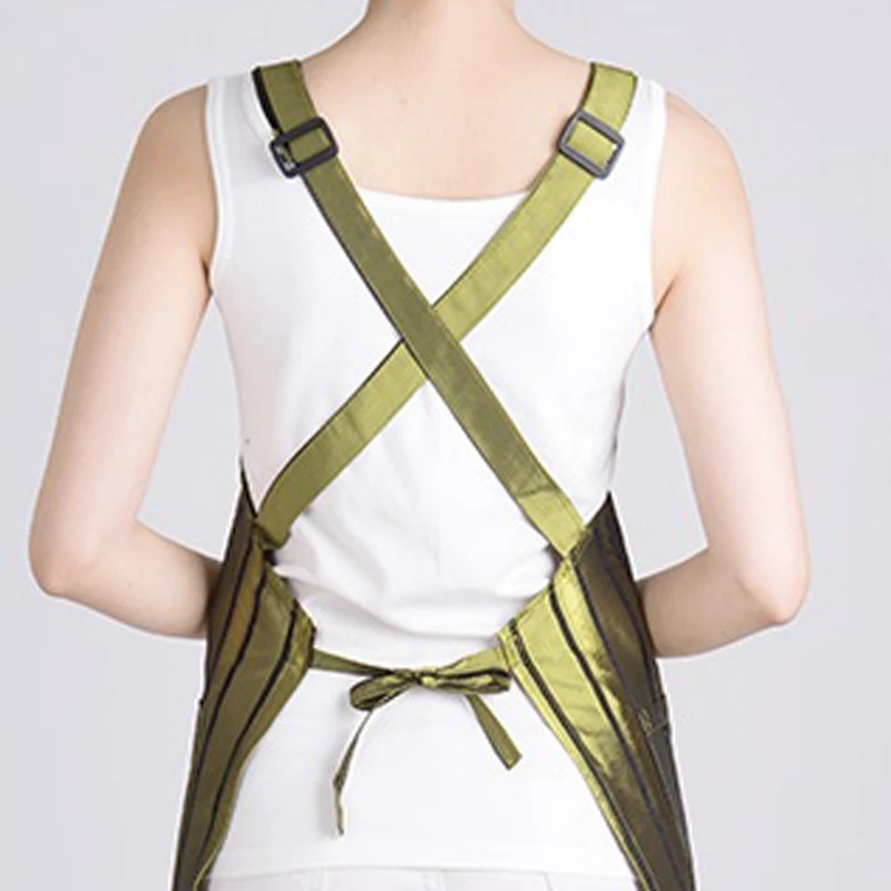 

Purple Hairdressing Apron Korean Style Striped Hair Cutting Bib Barber Styling Salon Hairdresser Household Waist Cloth