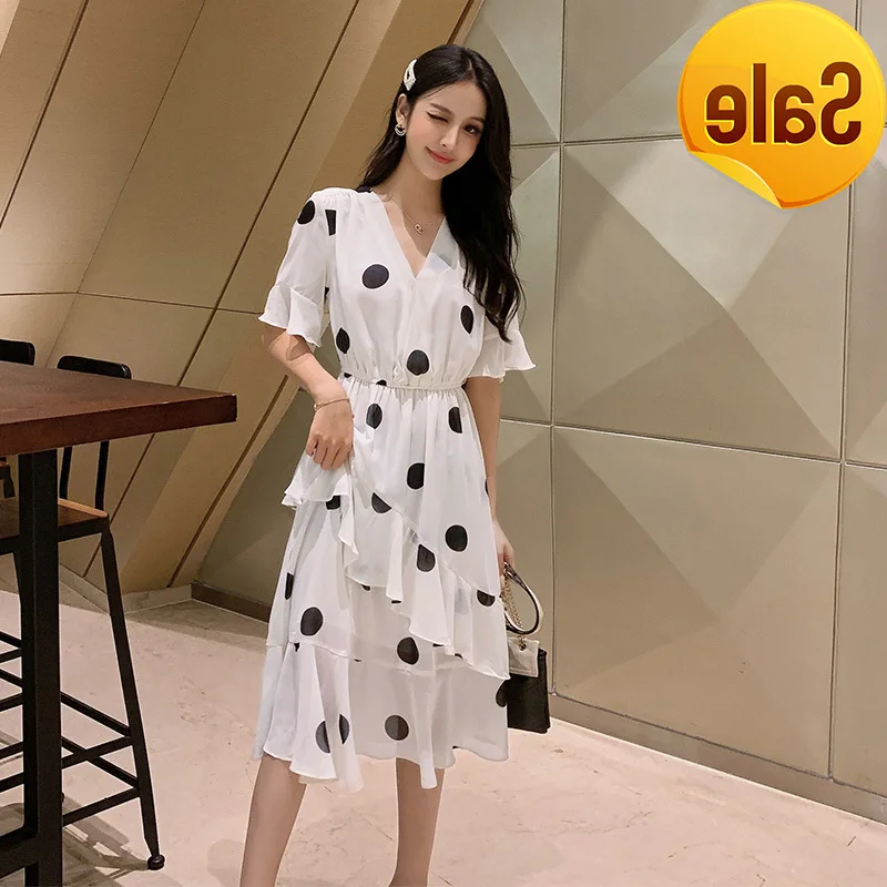 

Женский Шифоновый Сарафан средней длины, вечерние V-образным вырезом