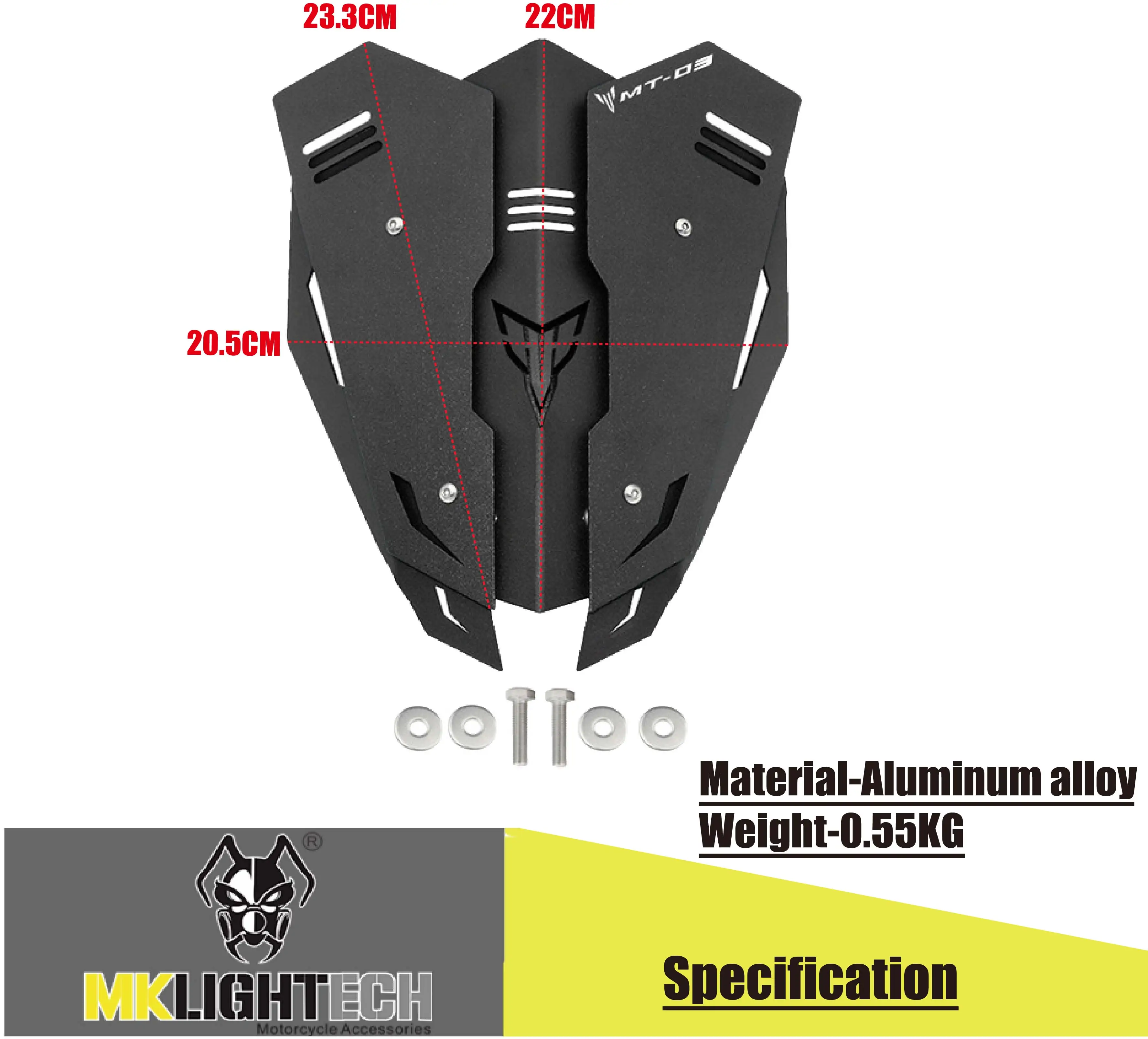 

MKL IGHTECH For Yamaha MT-03 MT03 MT-25 MT25 2020 Windshield Front Shroud