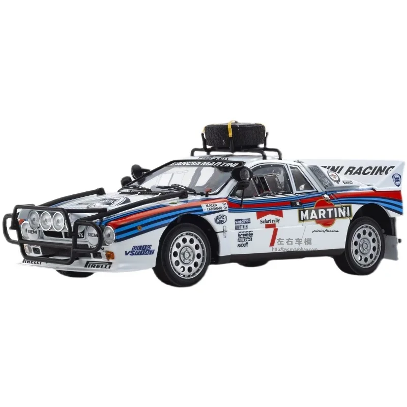 

1/18 Lancia 037 1984 Martini racing литой автомобиль из сплава Коллекционная модель украшения Праздничные подарки Детские игрушки #7