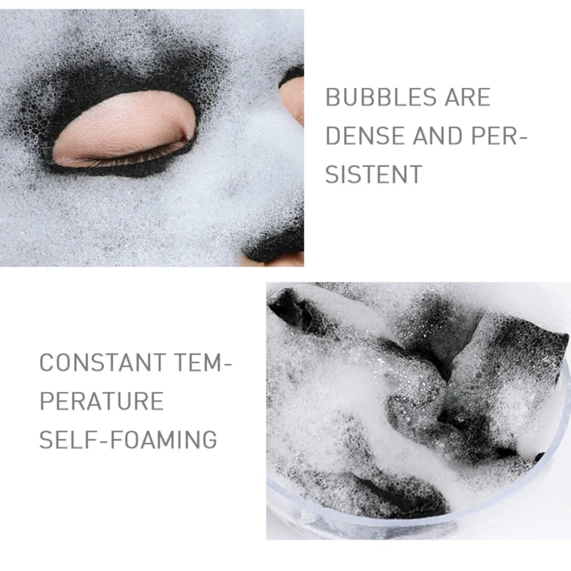 Очищающая усадочная поры маска для лица с контролем жирности бамбуковый уголь