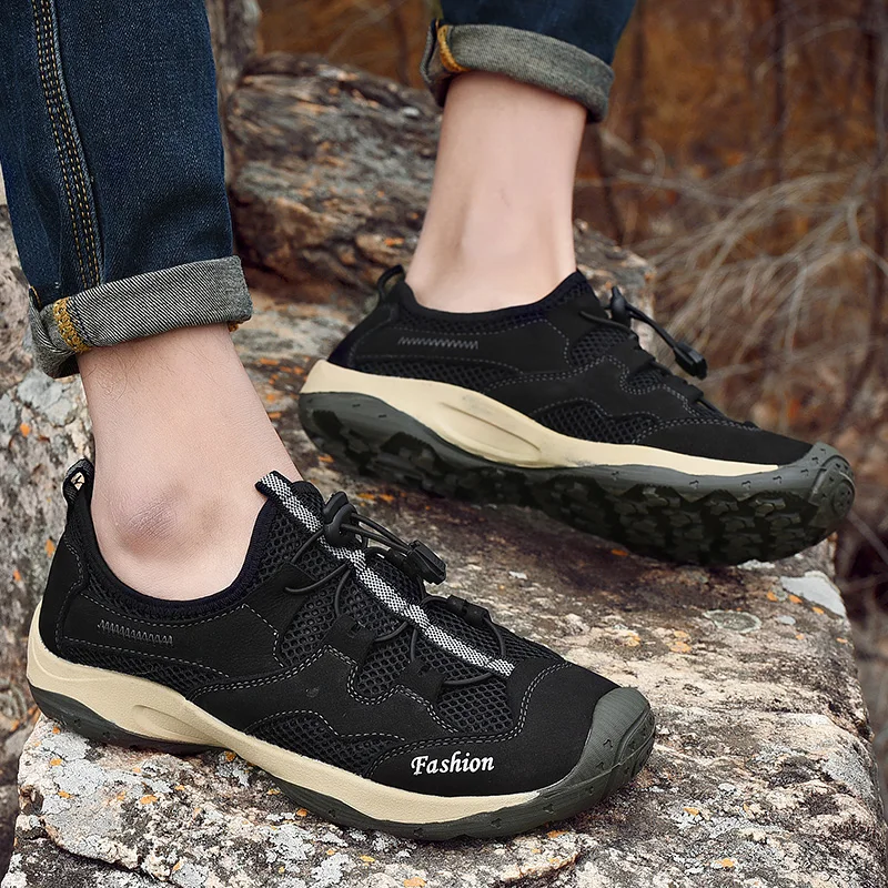 

High Quality Men Hiking Shoes Summer Hill Hiking Outdoor Sport Trekking Mountain Sneakers Hiking Travel Tracking Sports Shoes