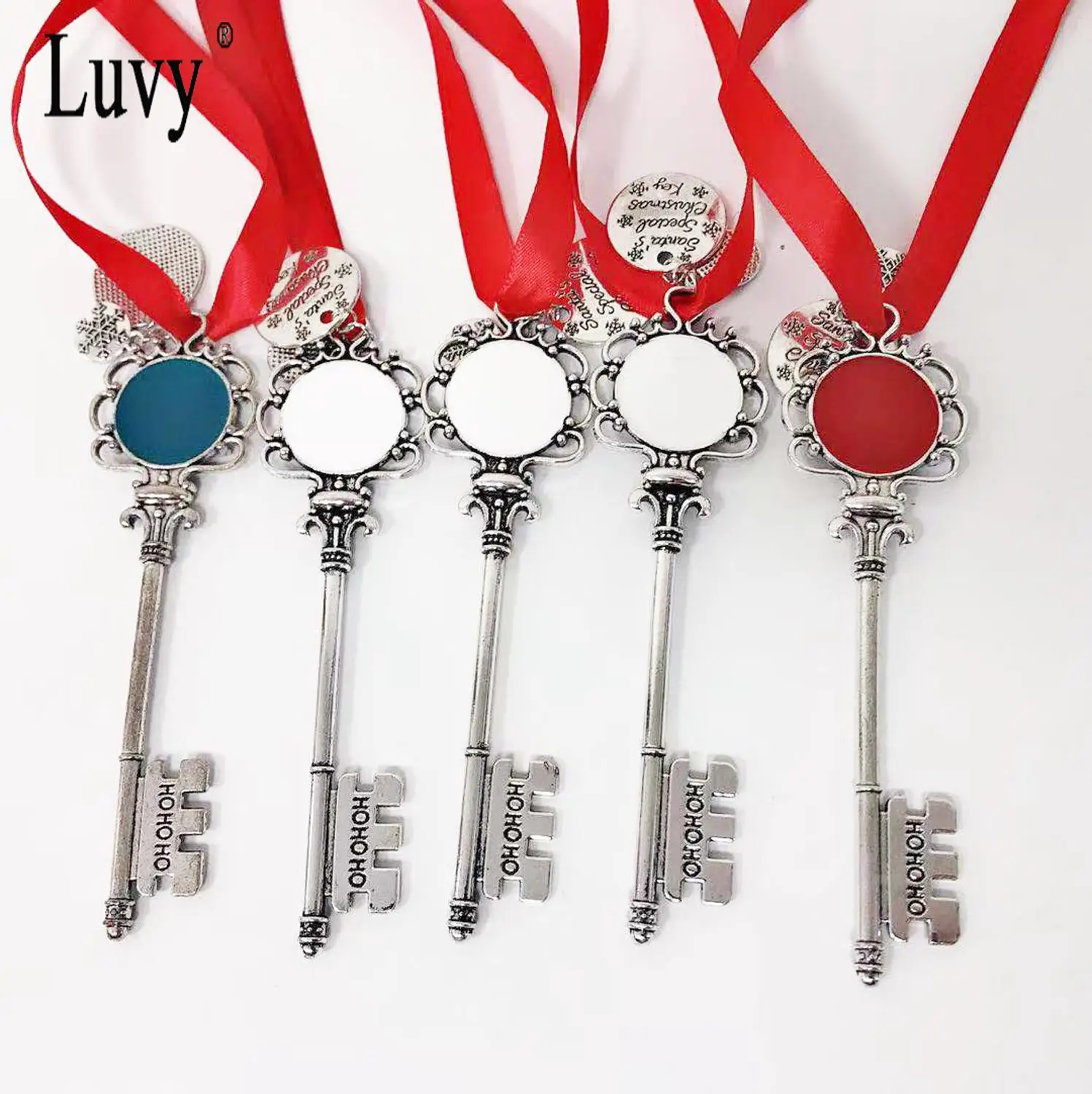 Оптовая продажа 10 шт./лот монограмма Рождественская Волшебная елка орнамент