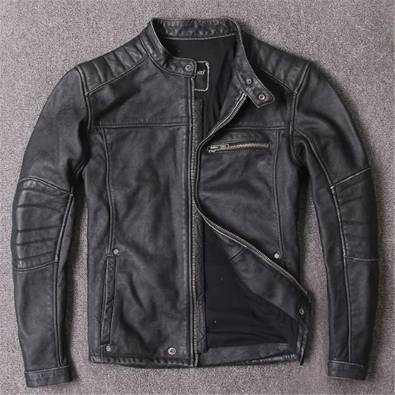 Новый стиль Теплая мужская одежда бесплатная доставка мотоциклетные кожаные