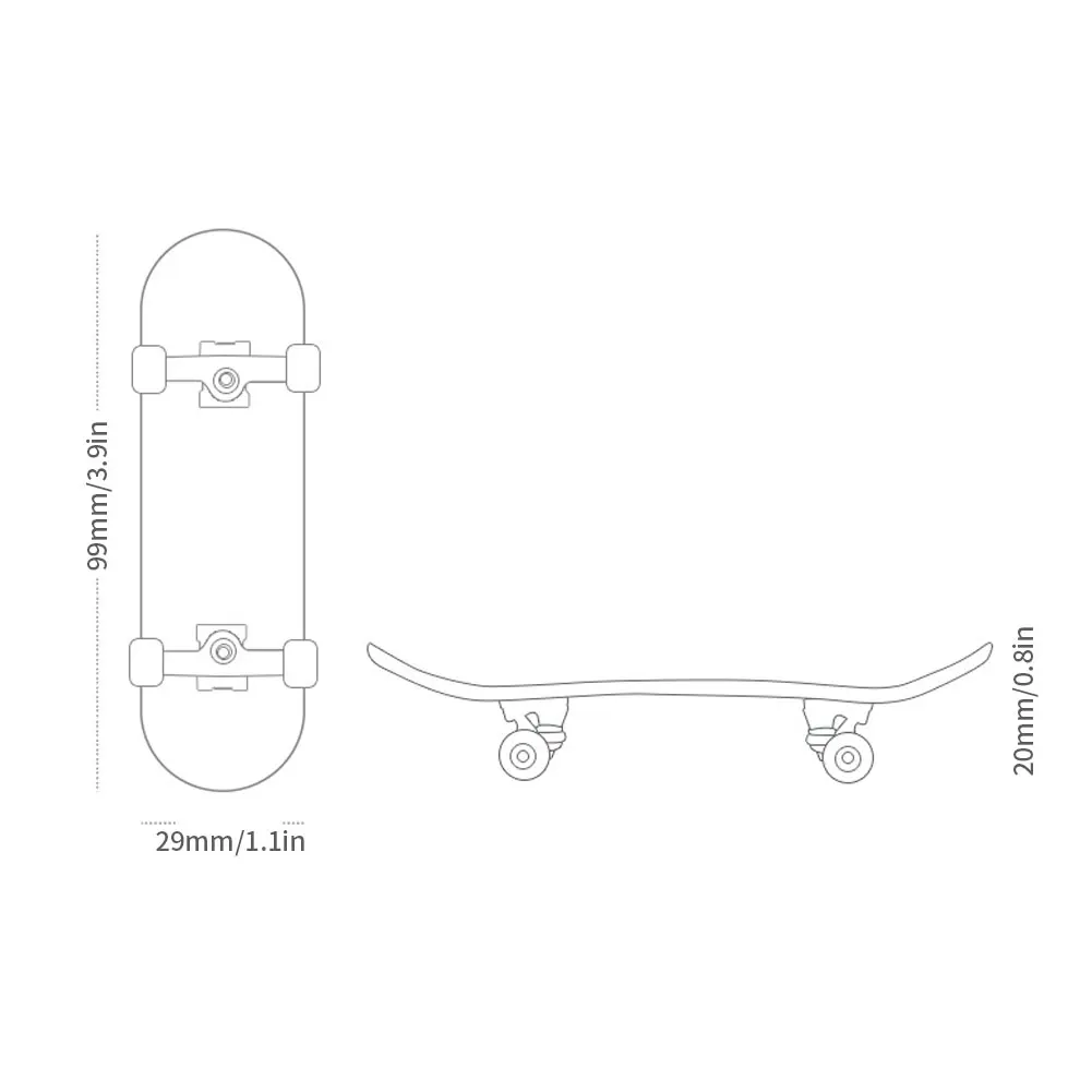 

Finger Skateboard Toy Mini Fingerboards Wooden Kids Finger Boards Set Skate Boarding Games With Bearing Gifts For Children Black