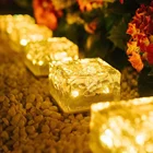 Подземный светильник для дорожек с солнечной батареей, s уличное освещение для газона, сада, украшение, водонепроницаемый Ландшафтный дорожный светильник