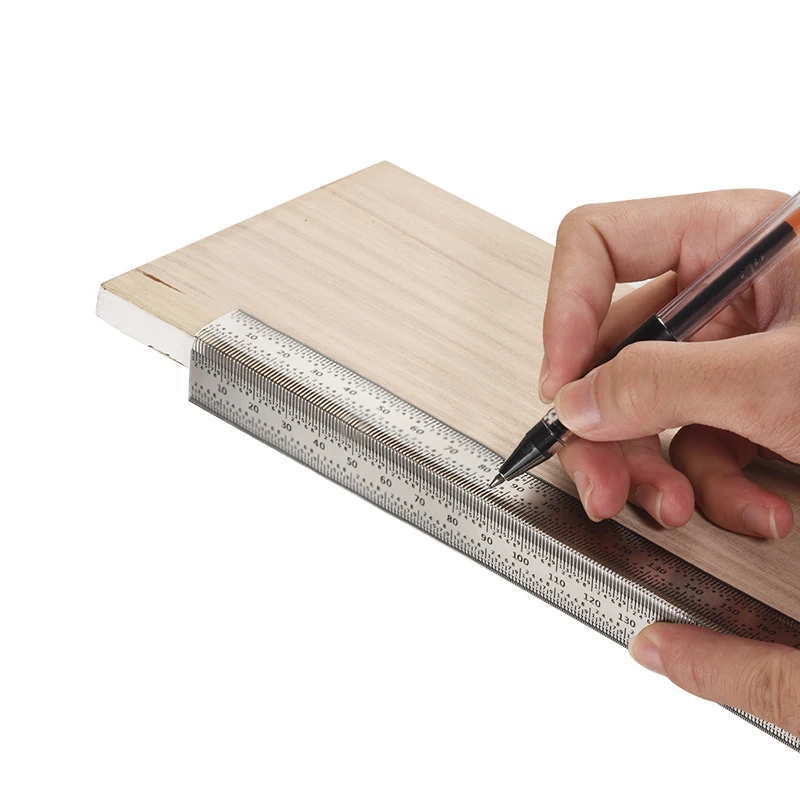 Высокоточная деревообрабатывающая Т образная линейка из нержавеющей стали для