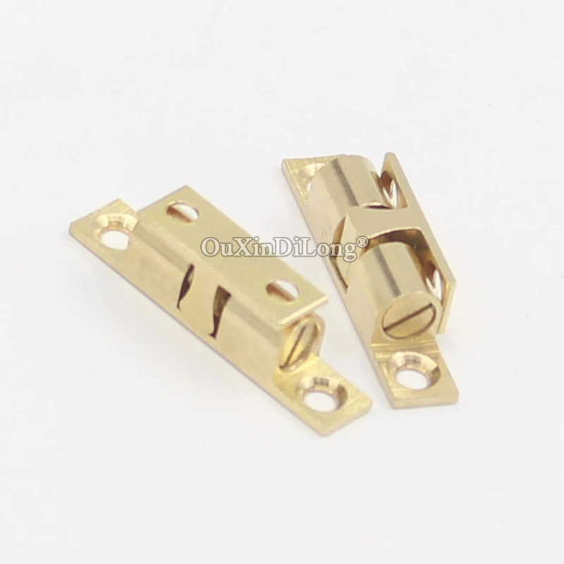 BRAND NEW 10PCS 60mm Pure Brass Cupboard Drawer Cabinet Double Ball Catch Door Latch Touch Beads | Обустройство дома