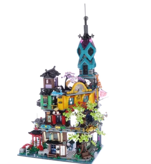 

19006 5685pcs Ninja Series Bricks City Garden Street View Model Building Blocks Toys for Children Birthday Christmas Gift