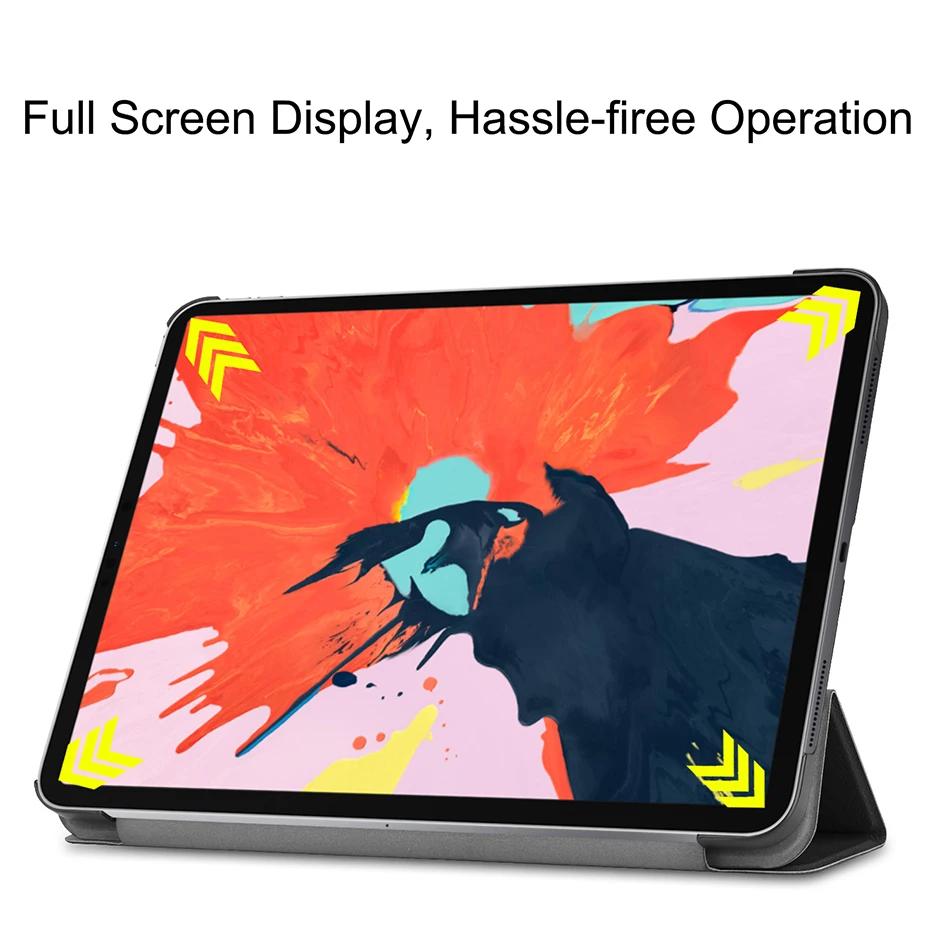 MTT Чехол для iPad Pro 12,9 дюйма, тонкий Чехол из искусственной кожи с магнитной откидной подставкой, чехол для планшета с масляным рисунком, умный чехол, a1983