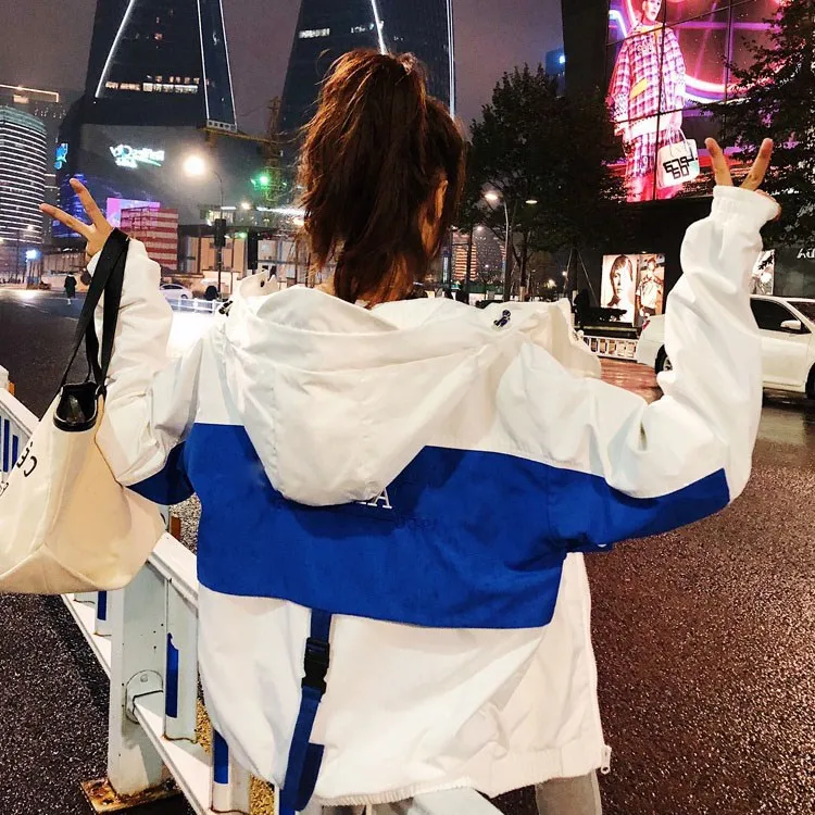 3 цвета 2019 Harakuju BF Свободные весенне осенние пальто куртка бомбер женская ветровка