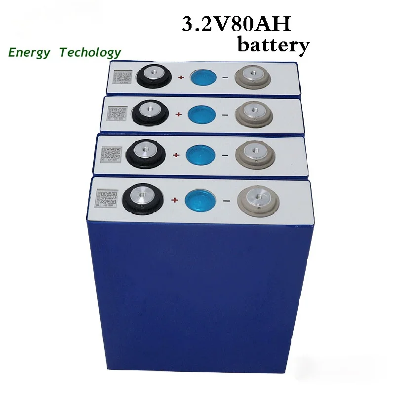 

16PCS/Lot 3.2v 80ah 105ah lifepo4 bateria 3c 300a descarga para diy 12v 24v 48v 400ah bateria barco bloco scooter A goods