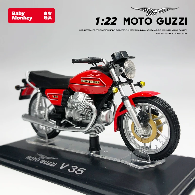 Коллекция мотоциклов Moto1:22 GUZZI V35 литье под давлением модель автомобиля из сплава