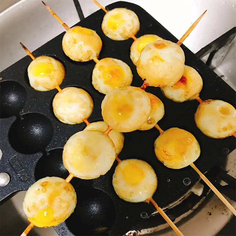 Чайник Takoyaki с 16 внутренними отверстиями сковорода-гриль антипригарным покрытием