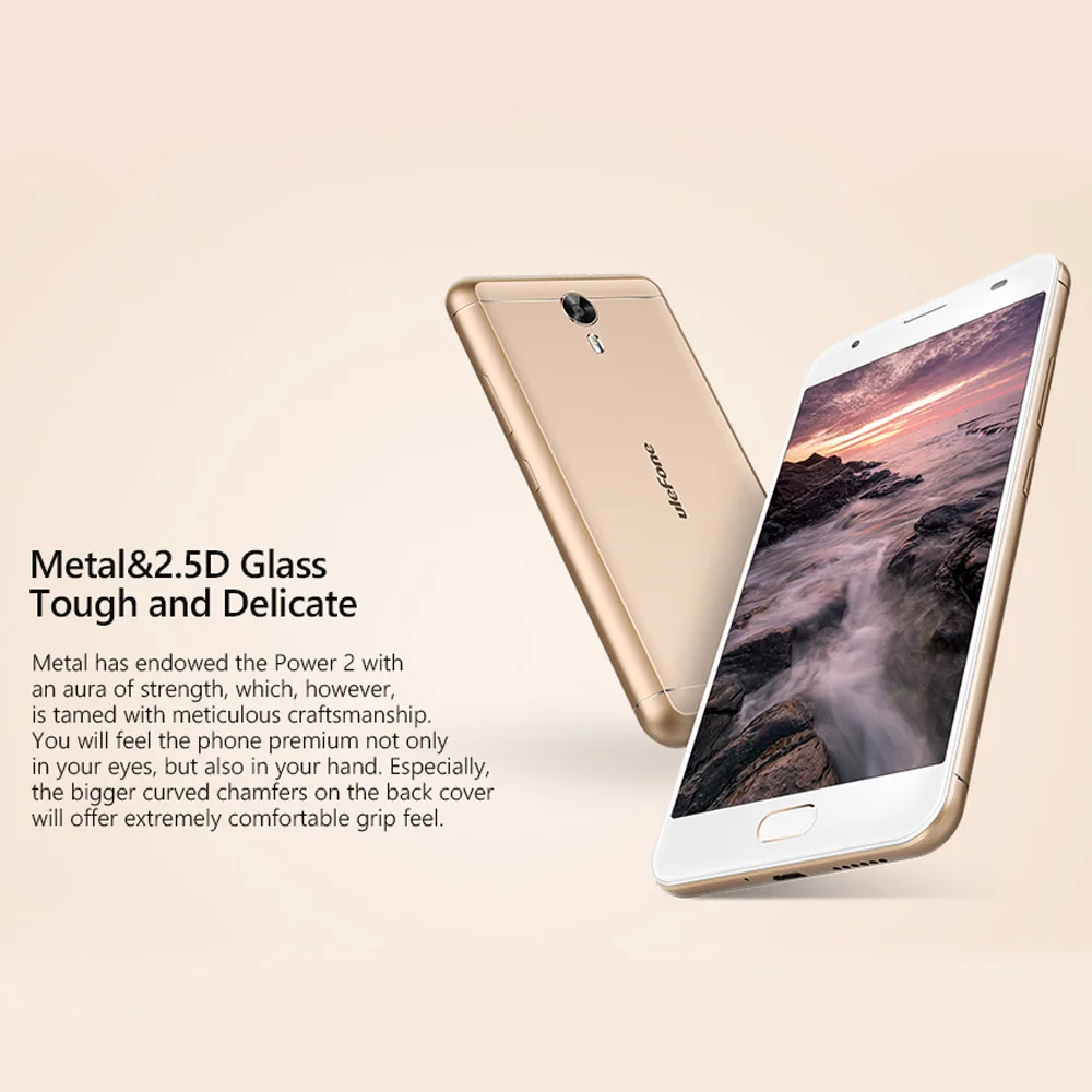 Смартфон Ulefone power 2, 4G, 5,5 дюймов, FHD, четыре ядра, Android 7,0, 4 Гб ram, 64 ГБ rom, 13,0 МП+ 8,0 МП, 6050 мАч, телефон