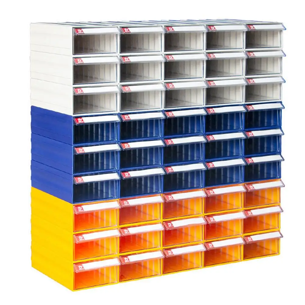 

Thick Plastic Parts Cabinet Combined Drawer Stackable Box Drawer Storage Shelf Box Building Home Organizer Storage Box Supplies