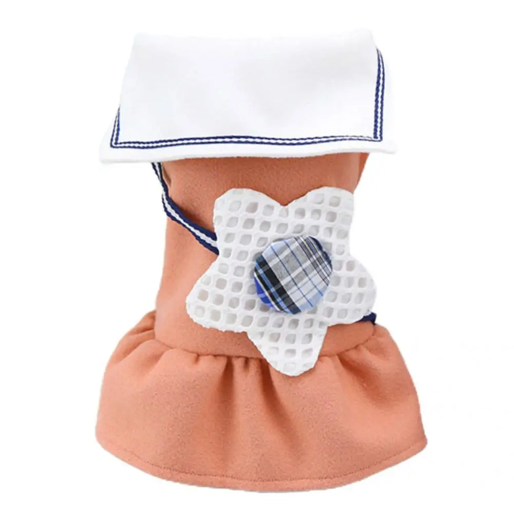 

Two-leg Stylish Casual Puppy Dress Clothes Long-lasting Pet Dress Turndown Collar for Party