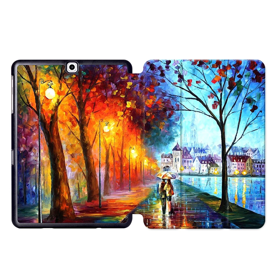 SS04 MTT чехол для планшета с масляным рисунком для samsung Galaxy S2 9,7 ''SM-T810 T813 T815 T819 складной магнитный защитный чехол из искусственной кожи с подставкой - Цвет: SS04