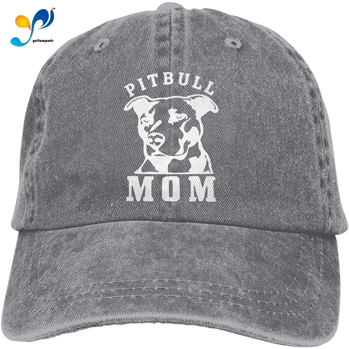 

Unisex Pitbull Mom Denim Hat Adjustable Washed Dyed Cotton Dad Baseball Caps