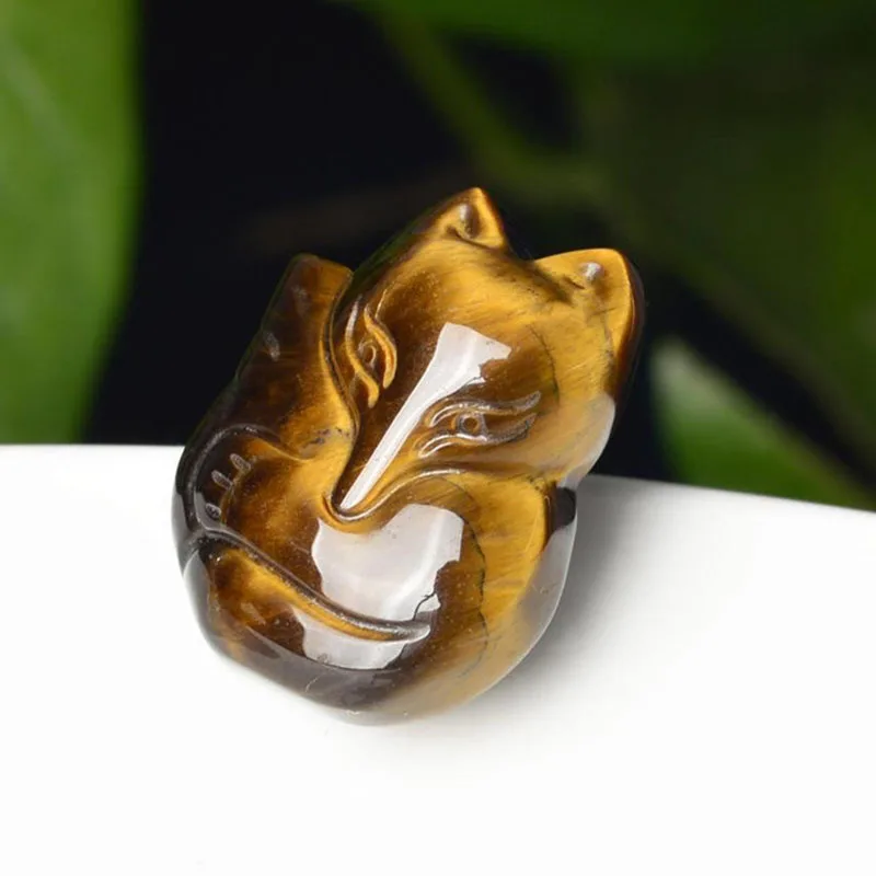 Ожерелье с подвеской из натурального желтого тигрового глаза ожерелье в виде