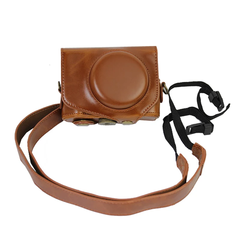 

PU Leather case Camera Bag Cover for Canon G9 X G9X MarkII G9X2 G9XM2 G9XII digital camera bag pouch with shoulder strap