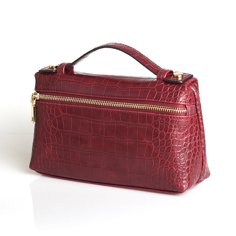Crocodile Maroon (L) XMESSUN Роскошная Высококачественная сумка-клатч из натуральной кожи питона, дизайнерская сумка-кошелек, новая модная трендовая сумка - Цвет: Crocodile Maroon (L)