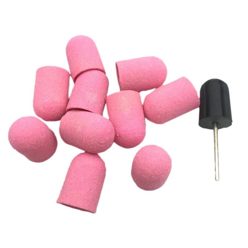 10 шт. электрическое сверло для ногтей шлифовальные ленты колпачки Шлифовальные