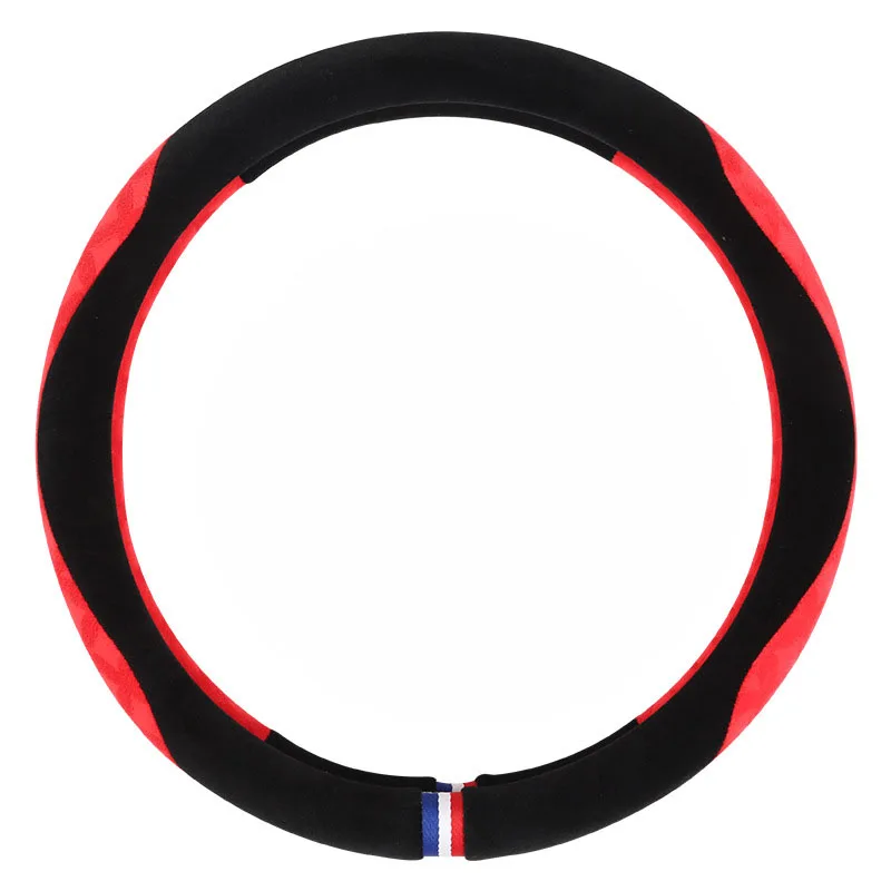 

Plush Stereo Antiskid Warm Car Steering Wheel Cover 6 Colors to Choose For 37- 38 CM 14.5"-15" Braid on Steering-Wheel Cape