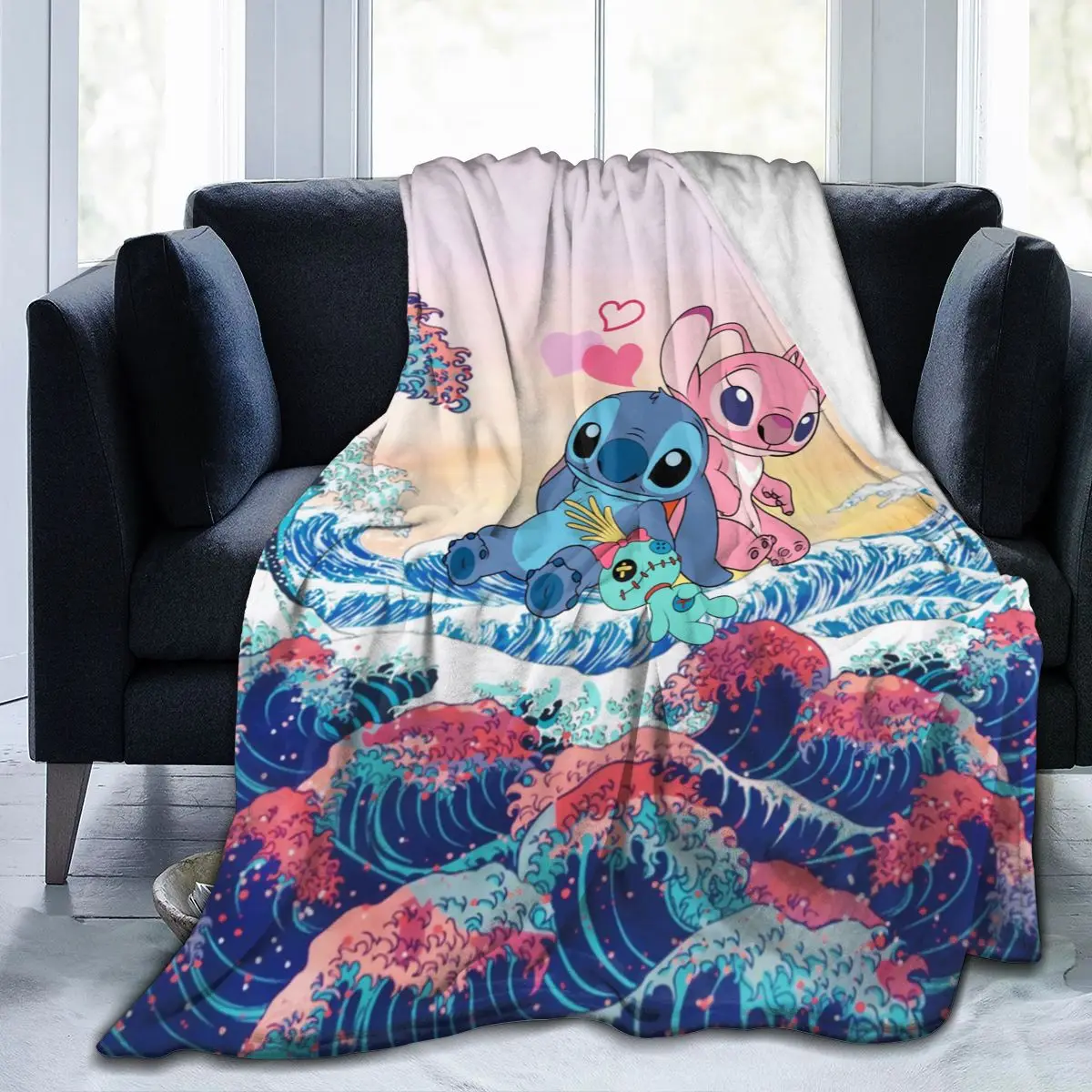 

Ultra Soft Sofa Blanket Cover Blanket Cartoon Cartoon Bedding Flannel plied Sofa Bedroom Decor for Children and Adults