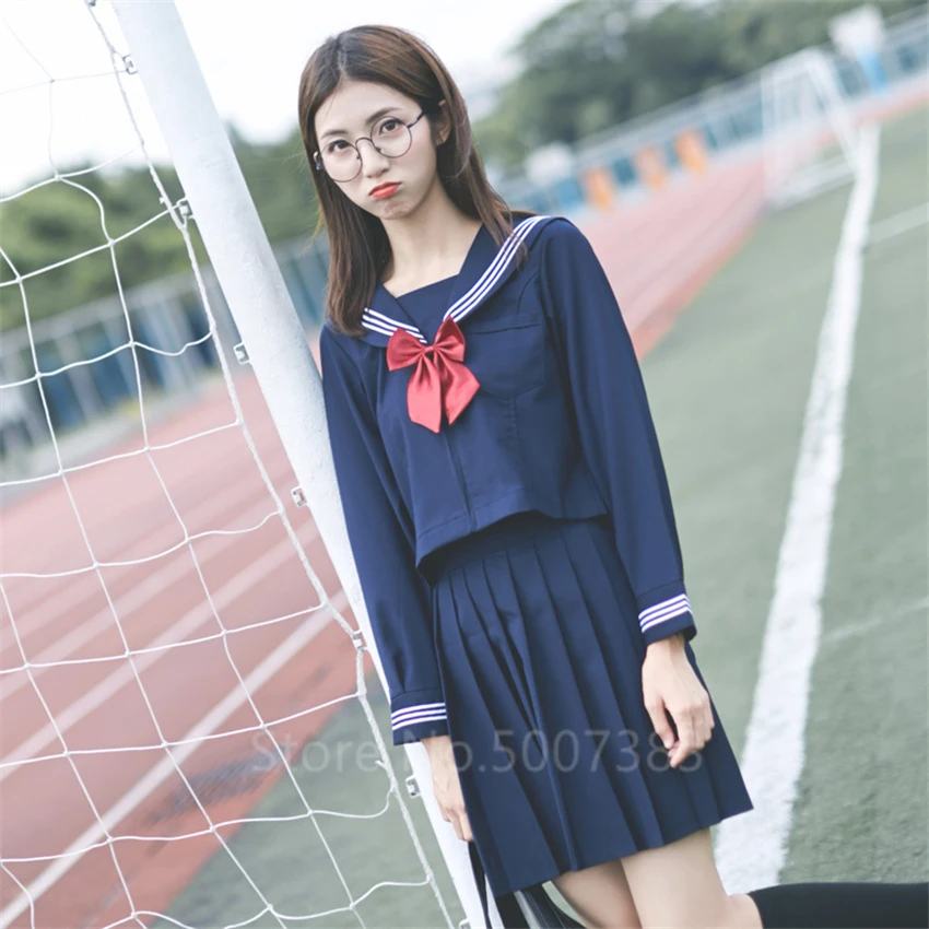 Юбка Матросская Женская плиссированная в японском стиле милая Униформа