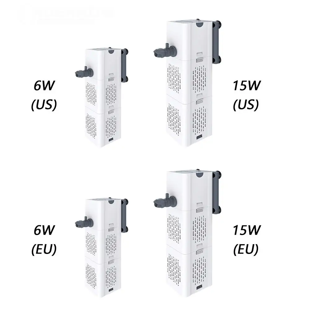 Аквариумный фильтр-насос 4 в 1 погружной воздушный кислородный внутренний насос