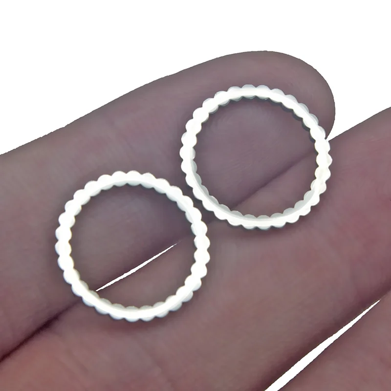 Кольцо-соединитель для сережек из нержавеющей стали 15 мм 5 шт. | Украшения и