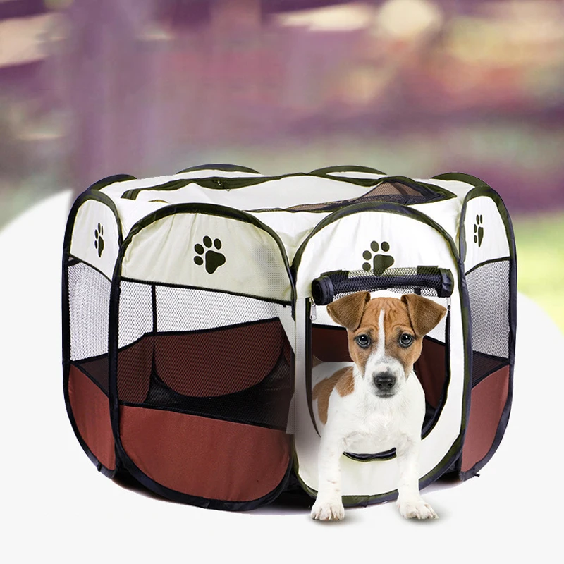 Складная переноска для домашних животных манеж собак и кошек клетка щенков