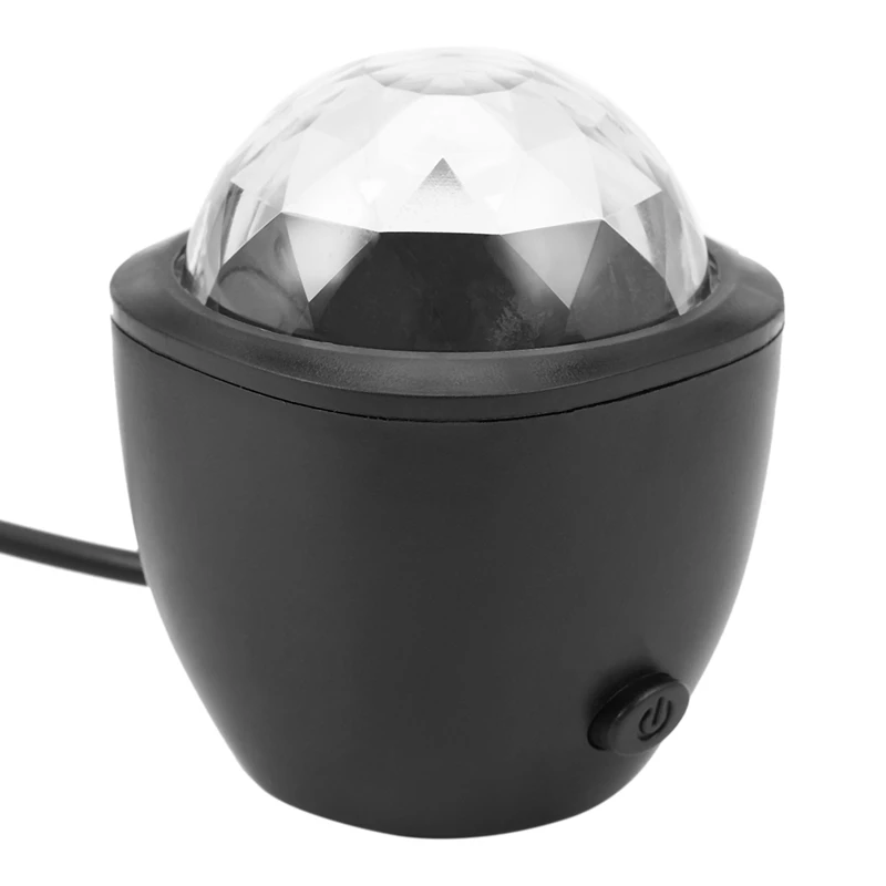 

Mini Voice Activated Usb Crystal Magic Ball Led Stage Disco Ball Projector Party Lights Flash Dj Lights For Home Ktv Bar Car