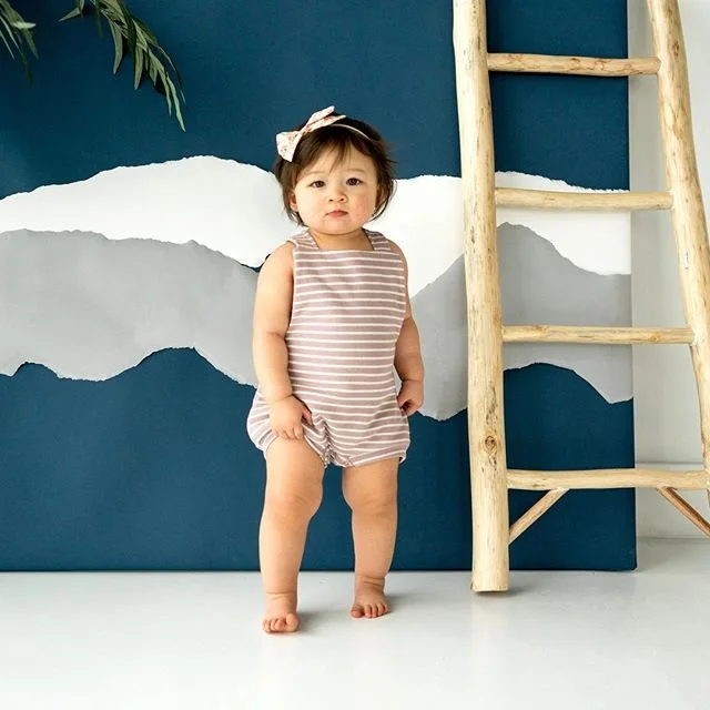 

Fashion Baby Boy Girls Striped Romper Summer Toddler Cute Sleeveless Backless Jumpsuits Kid Lovely Unisex Newborn Infant Clothes