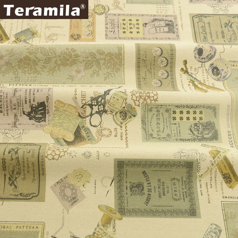 Teramila холщовая ткань метр хлопок льняная ткань Tissus Au метр DIY диван подушка скатерть занавес Cabas Telas одеяла пэчворк