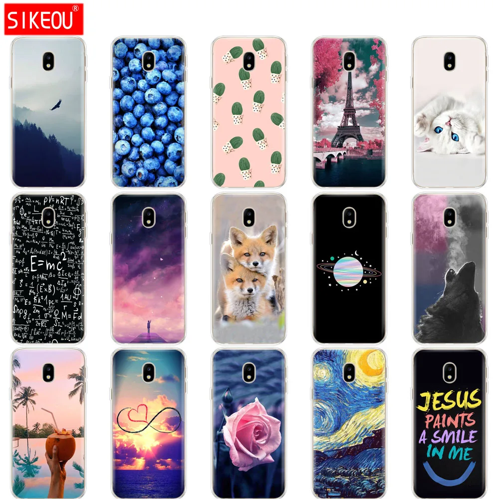 Cilicone чехол для Samsung Galaxy J5 2017 J530F Pro мягкий TPU J530 Funda Skin противоударный | Мобильные