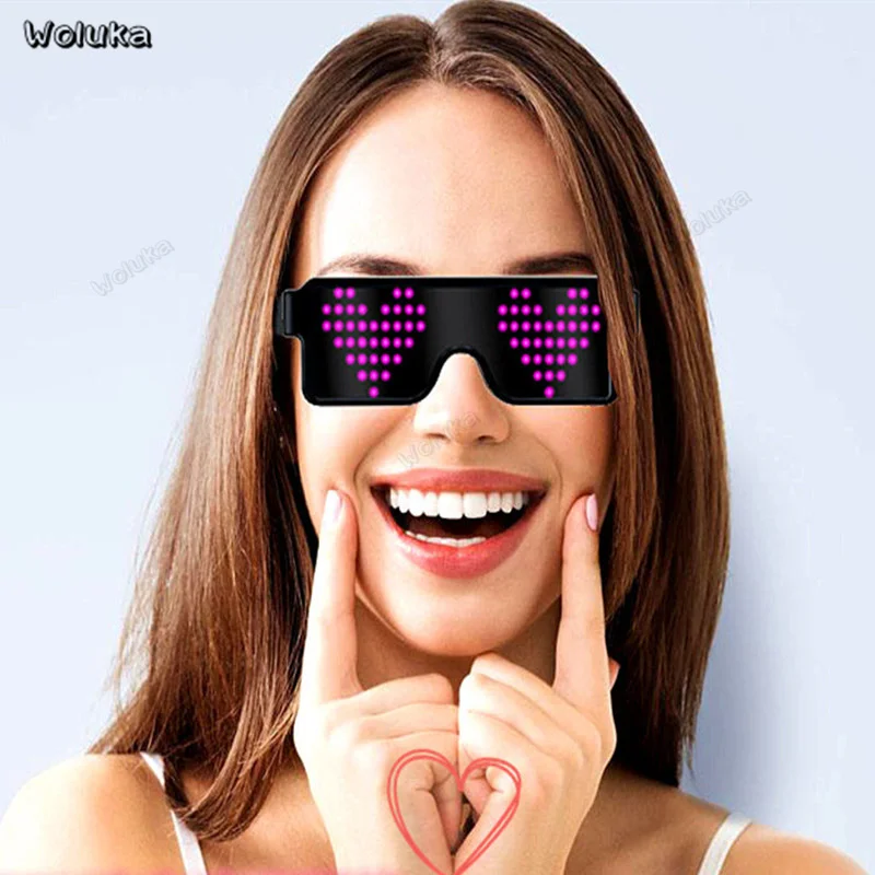 Модные красочные светодиодные светящиеся мигающие очки с затвором для вечерние